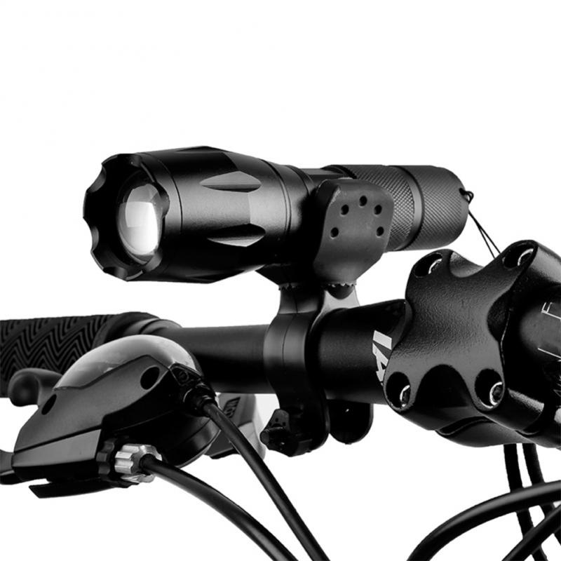 Bicycle Bike MTB Flashlight Torch Head Light Handlebar Bracket Clamp Mount Mountain Headlight Holder Accessories 