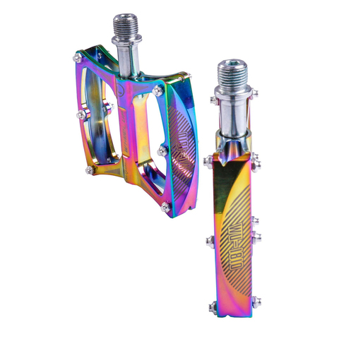 Rainbow MTB Bike Pedal Ultralight Aluminum Alloy Anti-Slip Platform Bearing Colorful Pedals for BMX Mountain Bike Accessories ► Photo 1/6