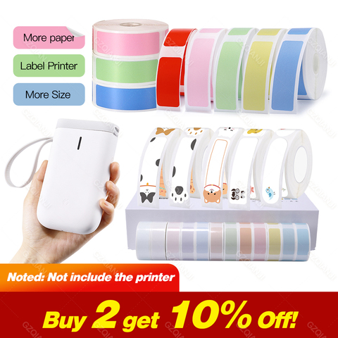 Niimbot D11 Mini Label Printer Paper Printing Waterproof Price Label Pure Color Transparent Scratch-Resistant Label Sticker ► Photo 1/6