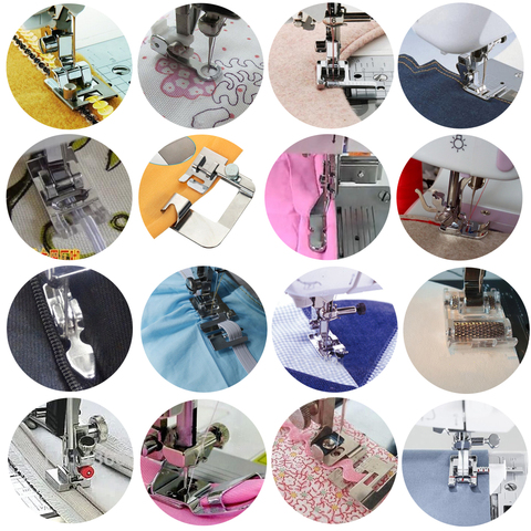 New Hot 36styles Domestic Sewing Machine Accessories Presser Foot Feet Kit Set Hem Foot Spare Parts For Brother Singer Janome ► Photo 1/6