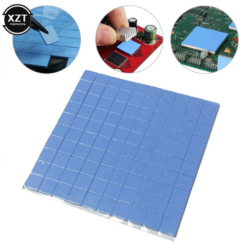 100Pcs/Sheet Conductive Heatsink Plaster Grease Paste Adhesive Computer PC Fan Cooler Silicone Heat Sink GPU CPU Thermal Pads ► Photo 1/6