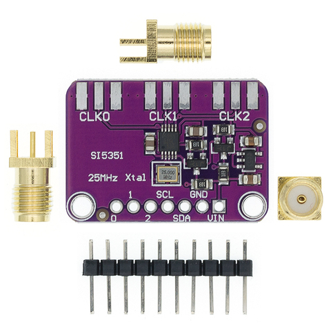 DC 3V-5V CJMCU-5351 Si5351A Si5351 I2C Clock Generator Breakout Board Module Signal Generator Clock 8KHz-160MHz For Arduino ► Photo 1/6