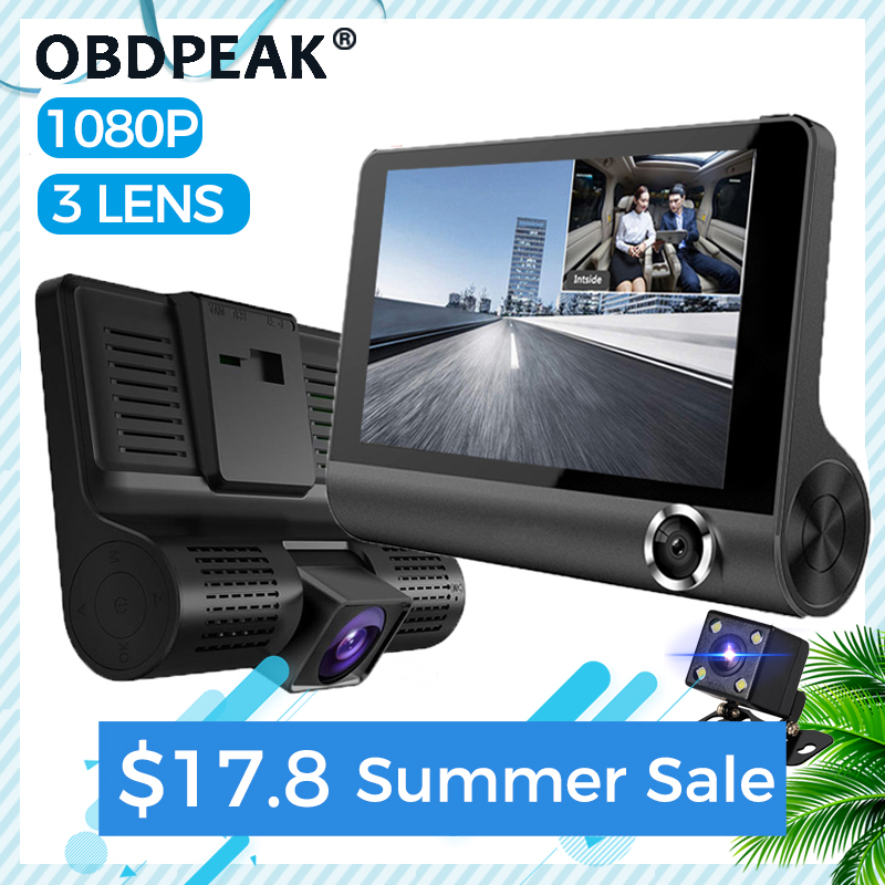 3 lens dash cam