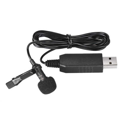 Andoer 150cm Portable Mini Clip-on Omni-Directional Stereo USB Mic Microphone for PC Computer ► Photo 1/6