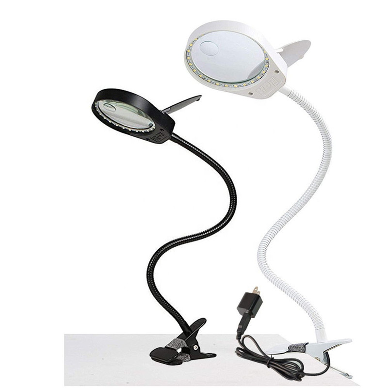 8x15x New Desk Lamp Magnifier Clip, Magnifying Clip On Desk Lamp