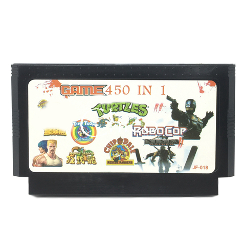 Hot Games 450 In 1 Cartridge 60 Pin Cart Game Card For 8 Bit Game Player with BomberMan Mortal Komb Chip Dale ► Photo 1/1