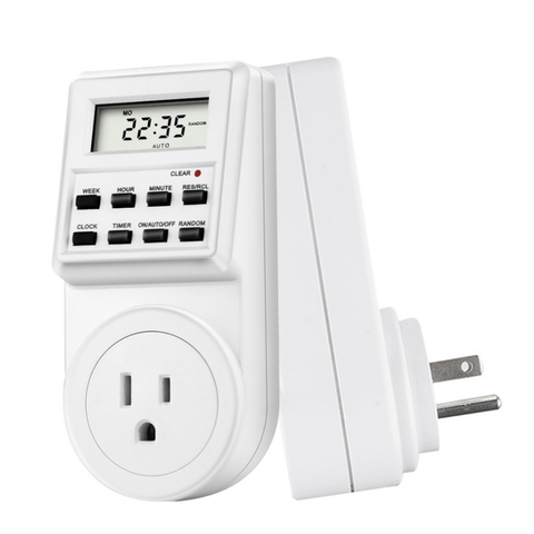 EUPlug Digital Weekly Programmable Electrical Wall Plug-in Power Socket Timer Switch Outlet Time Clock AC 220V 110V UK US FR BR ► Photo 1/6