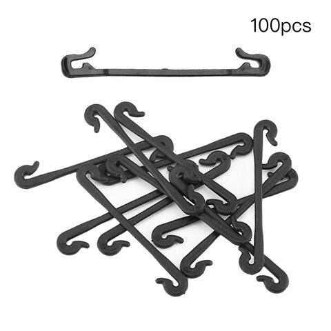 Plant Tying Clamps Vine Clip 100Pcs Grape Grafting Clips Multipurpose Garden Black Reuseable 6.5cm PP Planting Support Frame ► Photo 1/6