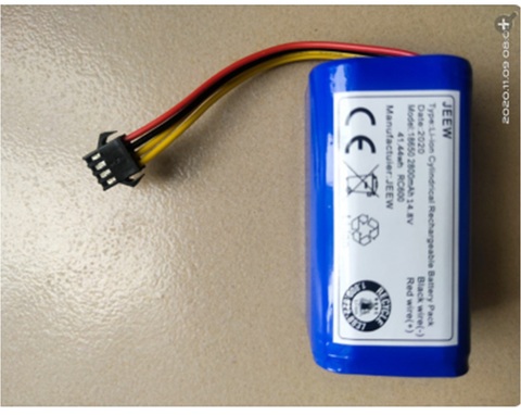 New Battery for Ecovacs Smart X-Shuai Robot Vacuum Cleaner Li-Ion Rechargeable 14.8V 2800mAh 4 Lines SM Plug ► Photo 1/1