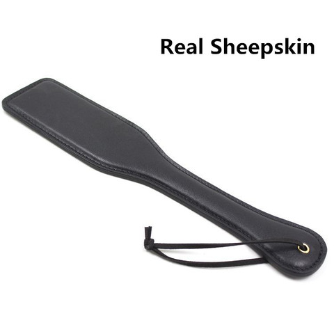 Leather Sole Spanking Paddle with Silicone Tassel for Fetish Slave Role Play Couples Flirting Adults Games Sex Whip Toys ► Photo 1/6
