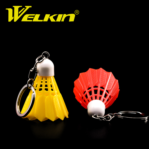 1Pcs Mini Badminton Pendant Ornaments Shuttlecock Key Chain/keychain/ Keyring PVC/ Souvenir Polychromatic Color for Car home key ► Photo 1/6