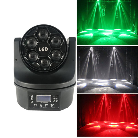 Disco moving head light 6*15W  RGBW professional stage beam lighting big bees eyes projector ► Photo 1/6