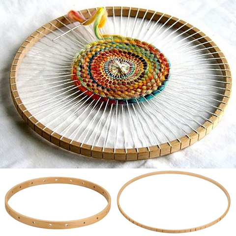 Round Wooden Knitting Loom  Weaving Tools for Home Handmade Wall Hangings Household DIY Craft Tool Knitting Machine 1Pcs ► Photo 1/4