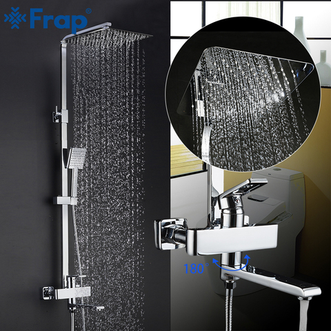 FRAP bathroom shower faucet set bathtub faucets shower mixer tap Bath Shower taps rainfall shower head set mixer torneira ► Photo 1/6