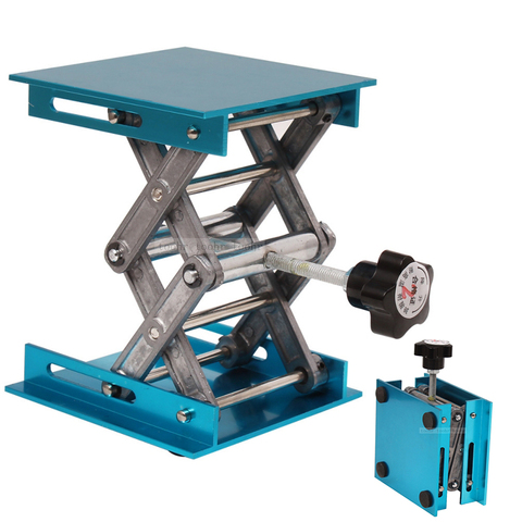 Aluminum Router Lift Table Woodworking Engraving Adjustable Lab Stand Table Lifting Stand Rack lift Lifter Woodworking Benches ► Photo 1/6