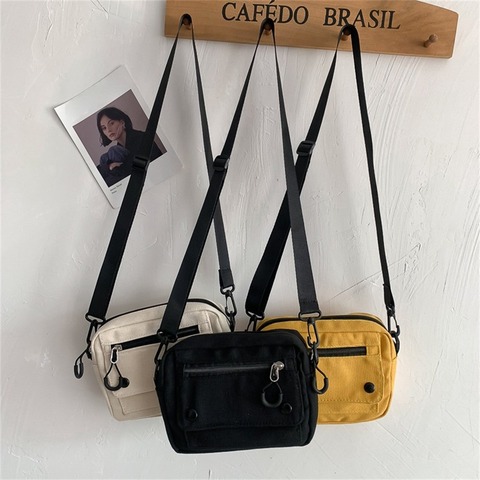 Bags for Women 2022 Women Pure Color Casual Tote Outdoor Bag Canvas Handbag Zipper Shoulder Bag Luxury Bag Bolsas Femininas ► Photo 1/6