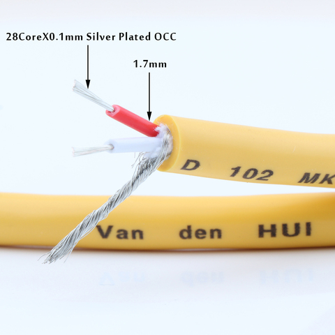 Van Den Hul M.C D102 MK III Hybrid Halogen interconnect cable ,Audio video hi end RCA cable ,hifi  Audio Extension Cord ► Photo 1/6