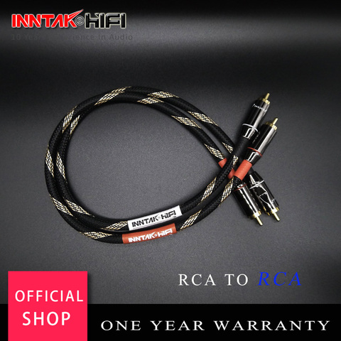 2Pcs/Pair 4N-OFC Professional Audio Grade RCA Cable / Budweiser Male RCA to RCA HIFI Audio Cable For Amplifier DAC TV / 0.2M- 5M ► Photo 1/6