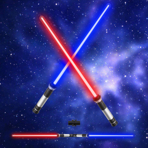 2PCS Flashing Lightsaber Laser Double Sword Light Saber Kpop Lightstick Cosplay Toys Sound And Light For Boys Girls Gift ► Photo 1/6