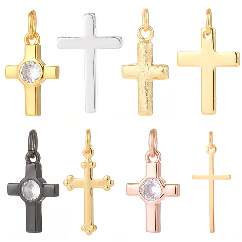 Crosses Jewelry Charms for Jewelry Making Jesus Cute Charm Pendant Charms for Earrings Necklace Bracelet Make Gold Copper ► Photo 1/6