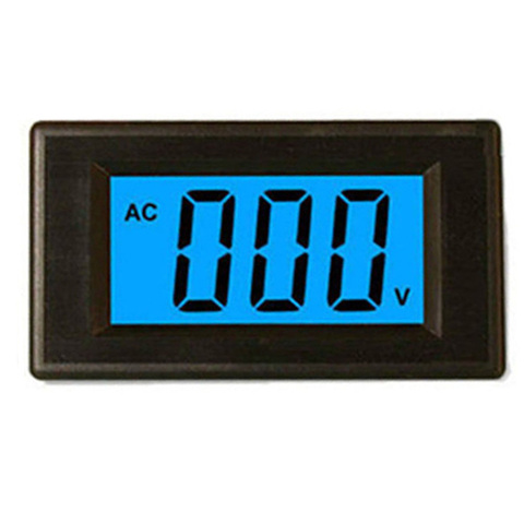 Digital Voltmeter DC 12V AC 0-500V 110V Blue Backlight LCD Display Volt Meter DC 9-12V Voltage Meter Tester Monitor Meter 4 Wire ► Photo 1/3