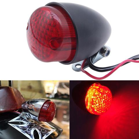 Motorcycle Rear Light LED Retro Metal Rear Brake Light For Harley Cruise Prince Car Refitted Rear Tail Light ► Photo 1/6