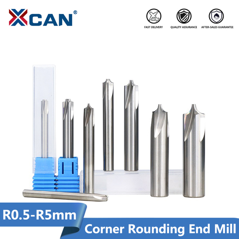 XCAN 1pc R0.5-R5.0 Corner Rounding End Mill Tungsten Carbide Router Bit for CNC Machine End Milling Cutter ► Photo 1/6