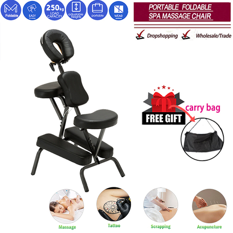 Salon chair Folding Adjustable Tattoo Scraping Chair folding massage chair portable tattoo chair folding beauty bed salon ► Photo 1/6