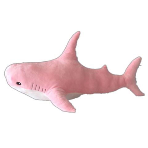 60cm 80cm 100cm Plush Toys Stuffed Doll Pink Shark Kids Children Boys Girls Cushion Reading Pillow for Brithday Gift ► Photo 1/6