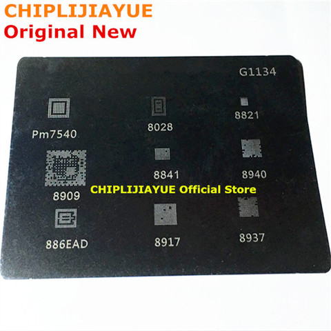 BGA Reballing Reball Stencil For MTK Series G1134 PM8841 PM8909 PM8821 PM8940 PM8917 PM8937 PM886EAD PM7540 PM8028 ► Photo 1/1