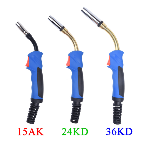 15AK 24KD 36KD Professional MIG MAG MB Welding Torch Air Cooled Contact Tip Swan Neck  Holder Gas Nozzle European Type ► Photo 1/6