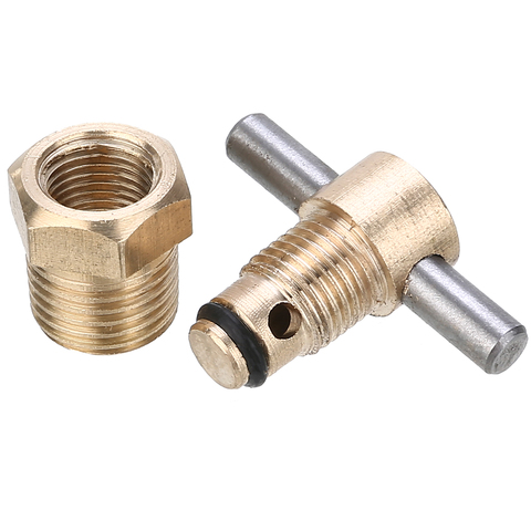 Durable 1/4 Inch NPT Brass Drain Valve Air Compressor Drain Valve For Air Compressor Tank Replacement Part ► Photo 1/6