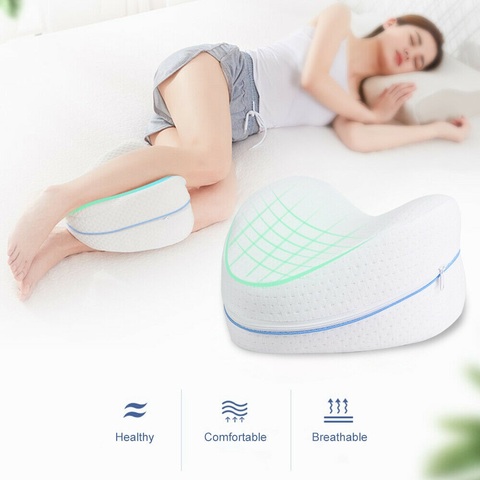 Pregnancy Body Memory Foam Pillow Orthopedic Knee Leg Wedge Pillow Cushion for Side Sleeper Sciatica Relief or pillowcase ► Photo 1/6