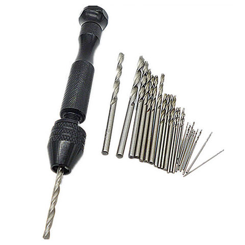 25pcs/set 0.5mm-3mm High Speed Steel Twist Drill Hole Bits Precision Pin Vise Model Spiral Drill With Micro-Drill Bits Tools ► Photo 1/6