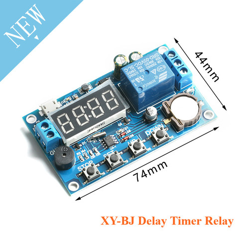 Real time Timing Delay Timer Relay Module DC 5-60V Switch Control Board Module Clock Synchronization Multiple Mode Control XY-BJ ► Photo 1/5