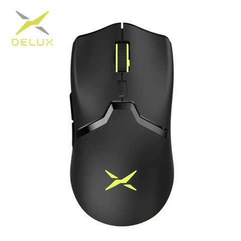 Delux M800 RGB 2.4Ghz Wireless + Wired Gaming Mouse Dual Mode 16000 DPI Lightweight Ergonomic 1000Hz Mice with Soft rope Cable ► Photo 1/6