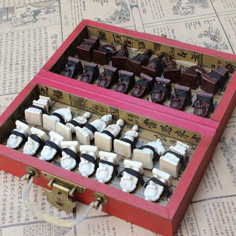 Kids Adults Professional Qing Dynasty Soldiers Table Chess Board Fun Toy Game ► Photo 1/6