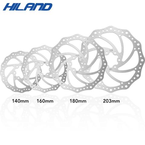 Hiland 203mm/180mm/160mm/140mm 6 Inches Stainless Steel Rotor Disc Brake For MTB Mountain Road Cruiser Bike Bicycle parts ► Photo 1/5