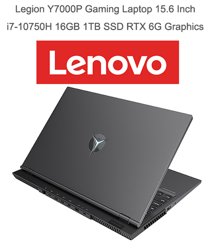 Professional Lenovo Gaming Laptop Legion Y7000P R7000P 2022 With i7-10875U NVIDIA RTX 6GB Video 32GB Ram Backlit 15.6 Inch ► Photo 1/6