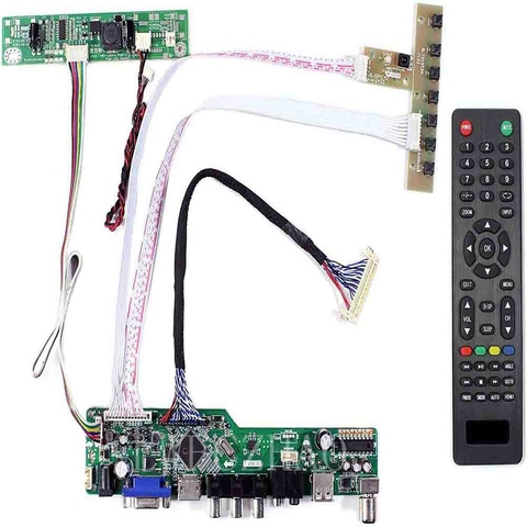 New TV56 Kit M215HW03 V1 V2 TV+HDMI+VGA+AV+USB LCD LED screen Controller Board ► Photo 1/6