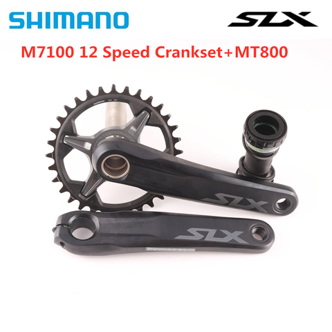 SHIMANO SLX FC M7100 M7120 Crankset 12S MTB Bike Chainwheel 170mm 175mm 30T 32T 34T 36-26T MT800 Bottom Bracket M7100 Crankset ► Photo 1/6