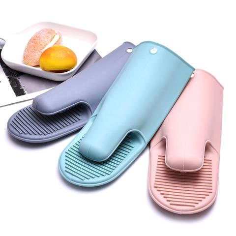 Silicone Heat Resistant Gloves Clips Insulation Non-slip Oven Mitts Pot Holder Baking BBQ Cook Tools Kitchen Для кухни ► Photo 1/6