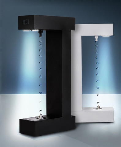 Anti Gravity Levitating Water Drops Time Hourglass Water Fountain Lamp ► Photo 1/6