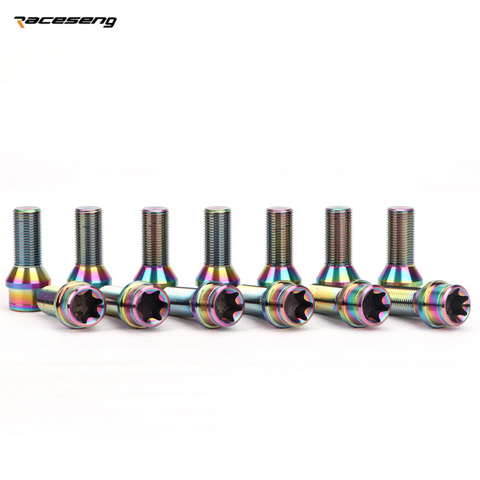 Titanium forged for BMW Porsche Ferrari 28mm long wheel bolt taper 14*1.25/ 14 * 1.5 / 12 * 1.5 ► Photo 1/6