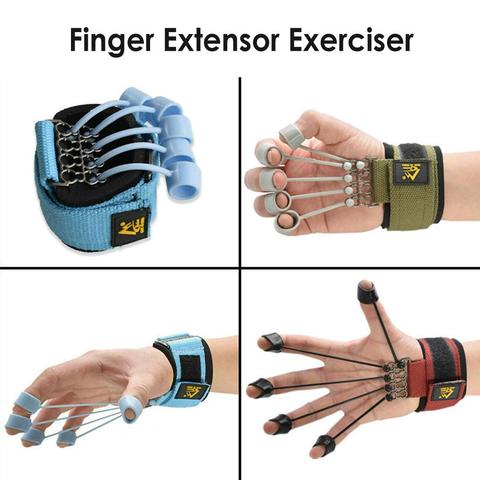 Finger Gripper Strength Trainer Extensor Exerciser Finger Flexion And Extension Training Device With Resistance Band ► Photo 1/6