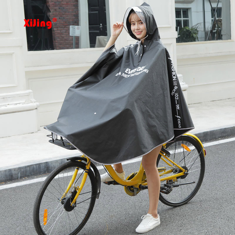 High quality Mens Womens Cycling Bicycle Bike Raincoat Rain Cape Poncho Hooded Windproof Rain Coat Mobility Scooter Cover ► Photo 1/6