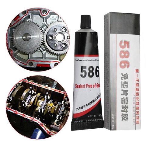 55g High Quality 586 Black Silicone Free-Gasket Waterproof To Oil Resist High Temperature Sealant Car Motorcycle Repairing Glue ► Photo 1/6