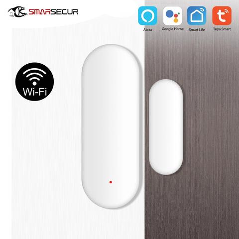 Tuya Smart WiFi Door Window Sensor Magnetic Contact  APP Control Work With Amazon Alexa ► Photo 1/5