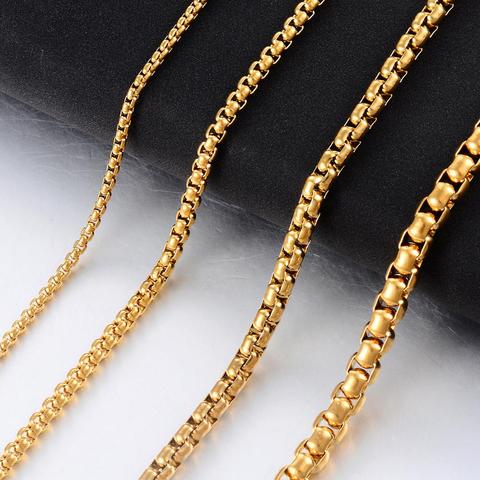 Stainless Steel Chains Wholesale 2/3/4/5mm Width Stainless Steel Round Box  Chain Necklace For Men Women - Buy Stainless Steel Chains Wholesale  2/3/4/5mm Width Stainless Steel Round Box Chain Necklace For Men Women