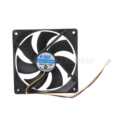 120x120x25mm DC 12V 0.15A 3 Pin 9-Blade Computer Case Cooling Fan Cooler 12025 Drop Shipping ► Photo 1/6